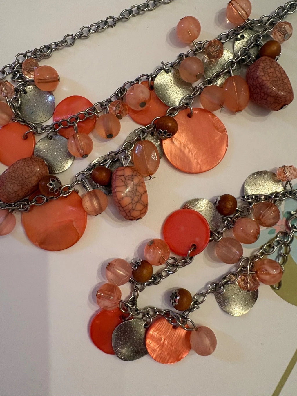 Costume Jewelry Necklace, Bracelet and Earrings